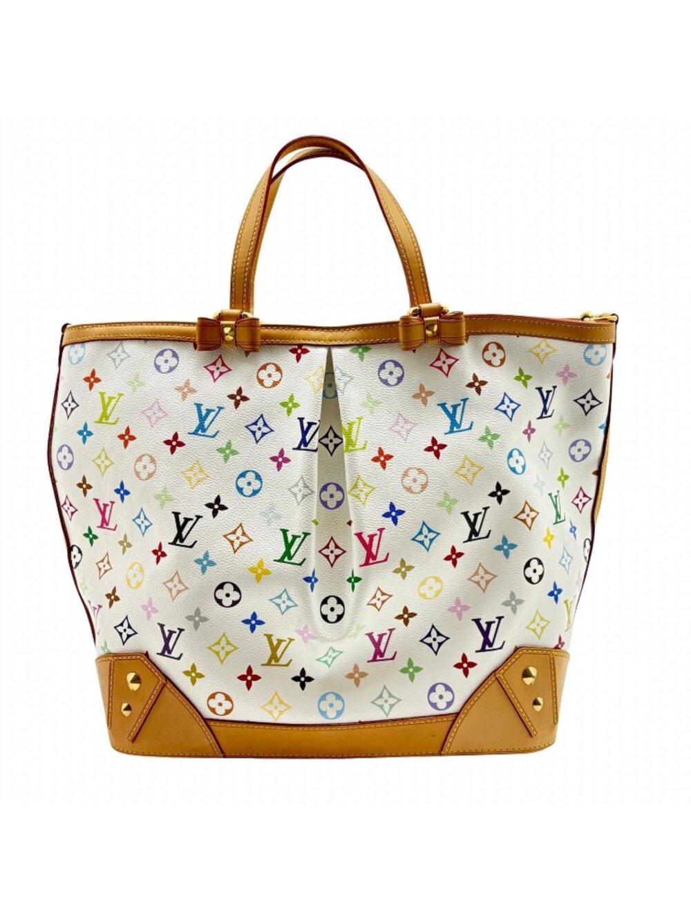Louis Vuitton Charlene GM Multicolor Blanc Tote Monogram